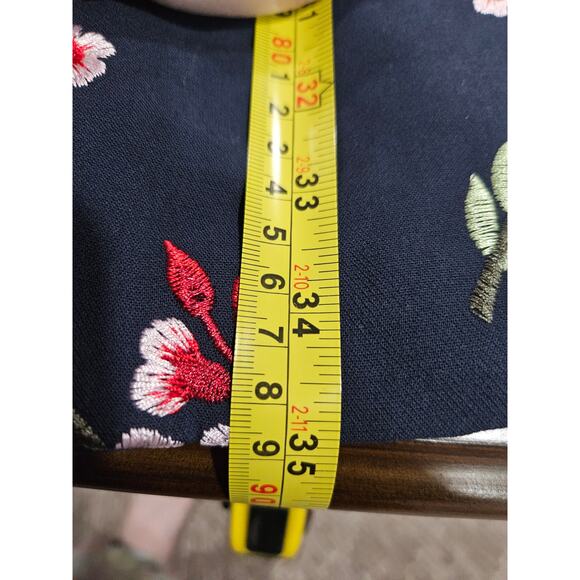 Soft Surroundings Cherry Blossom Hummingbird Embroidered Jacket Kimono Size M - Picture 7 of 7